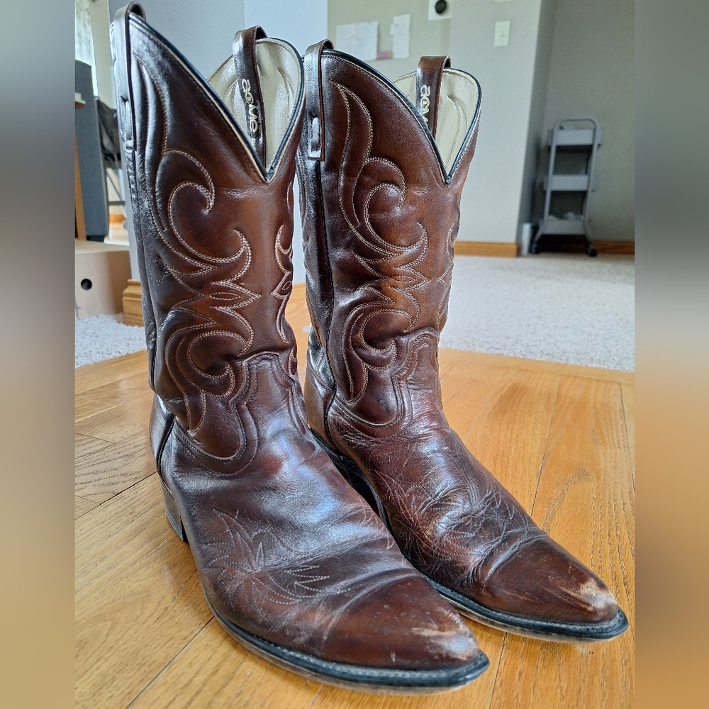 Acme Brown Cowboy Boots